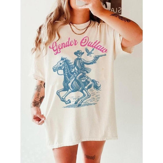 Gender outlaw shirt | subtle trans pride | transgender clothing | trans cowboy | gift for transgender | nonbinary | trans | trans youth  T-shirt, sweater and Hoodie