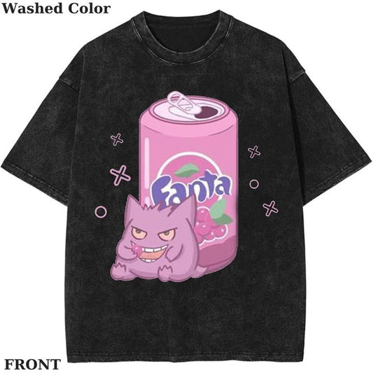 Gengar Pokemon Fanart Graphic Shirt, Pokemon T-Shirt, PKM Shirt, Anime Funny Shirt, Vintage Tee Menswear Womenswear Streetwear Cotton