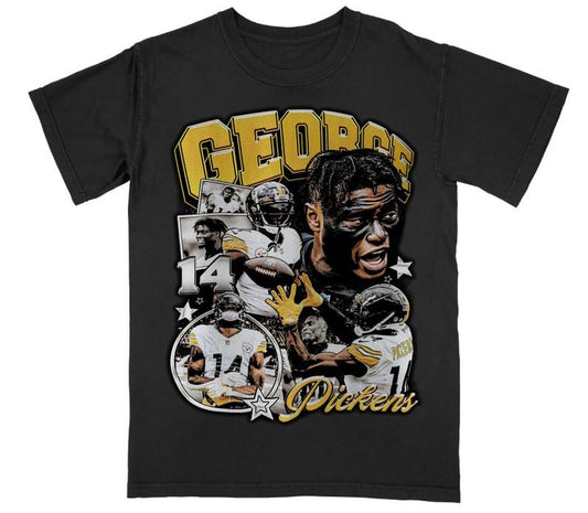 George Pickens Tee - VINTAGE TEE - SPORT TEE - GRAPHIC MEN'S T-SHIRT SWEATSHIRT HOODIE - GIFT FOR FAN