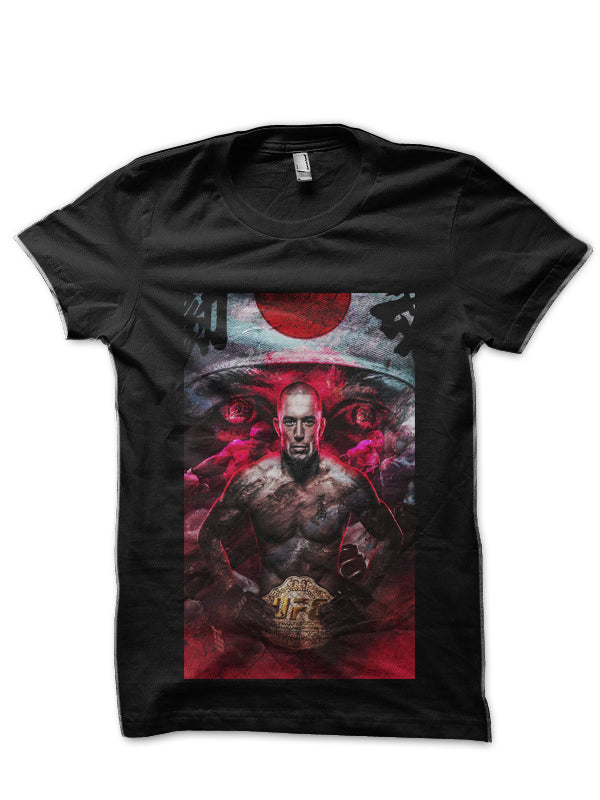 Georges St. Pierre Black T-Shirt Style006 Hoodie, Sweatshirt | CoreVibeTees.com