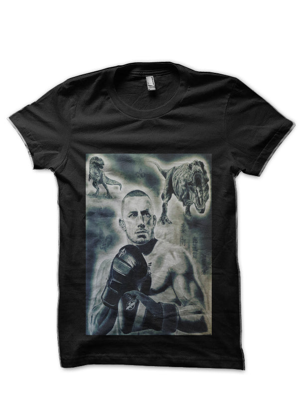 Georges St. Pierre Black T-Shirt Style004 Hoodie, Sweatshirt | CoreVibeTees.com