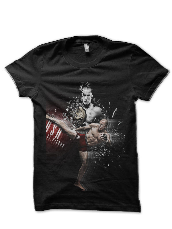 Georges St. Pierre Black T-Shirt Style003 Hoodie, Sweatshirt | CoreVibeTees.com