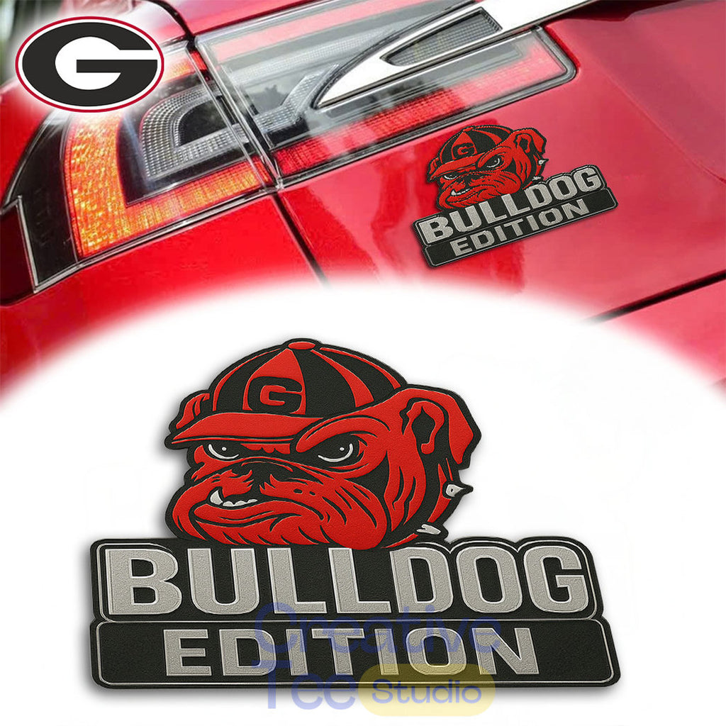 Georgia Bulldogs Custom Car Name Badge