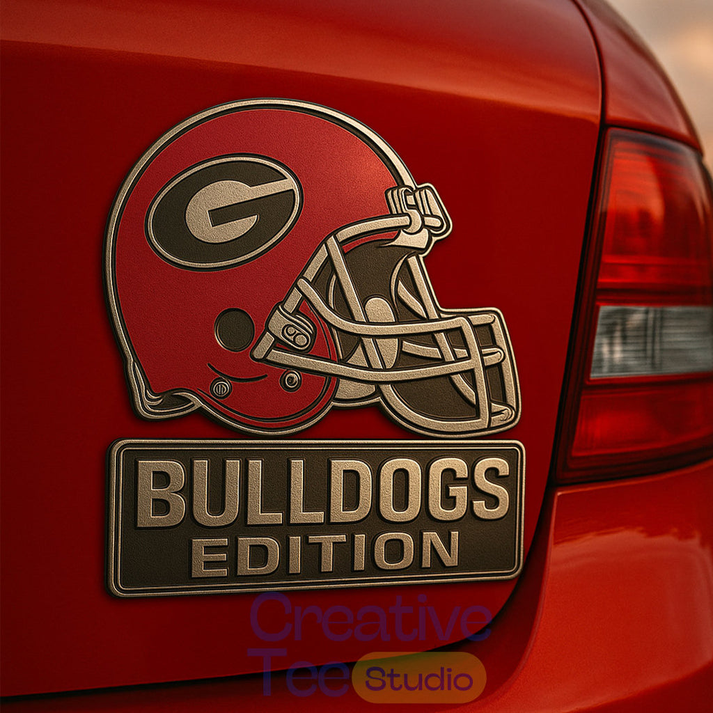 Georgia Bulldogs Custom Car Name Badge