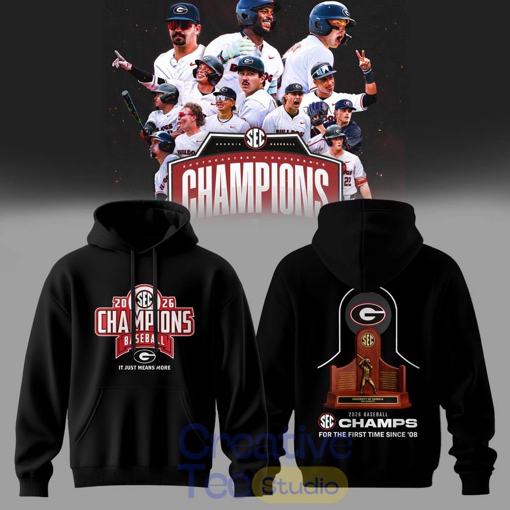 Georgia Bulldogs SEC 2026 Baseball Champions Hoodie