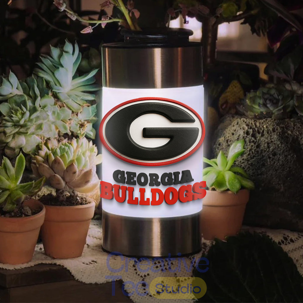 Georgia Bulldogs Waterproof Solar Garden Light