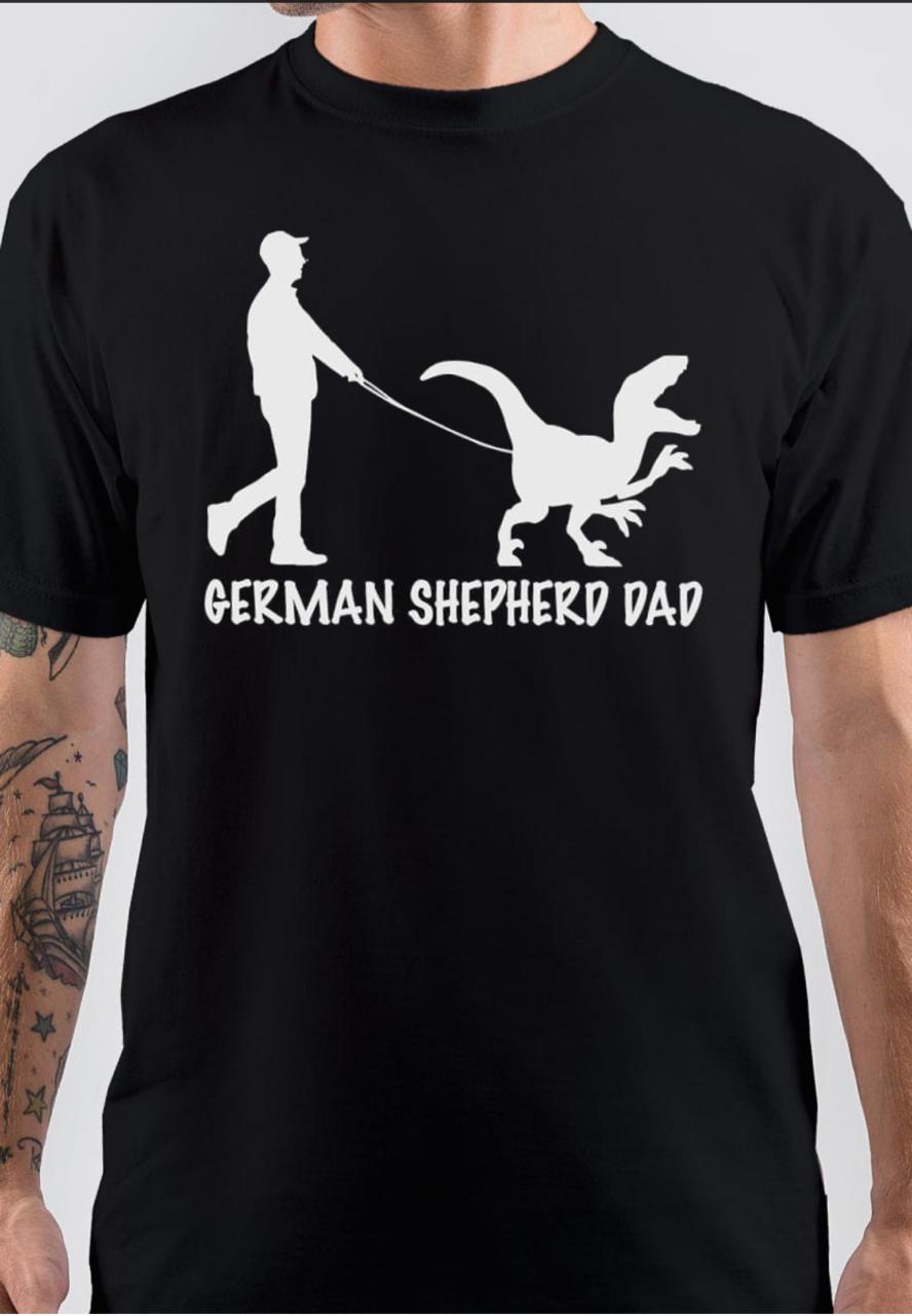 German Shepherd Dad Black T-Shirt Hoodie, Sweatshirt | CoreVibeTees.com