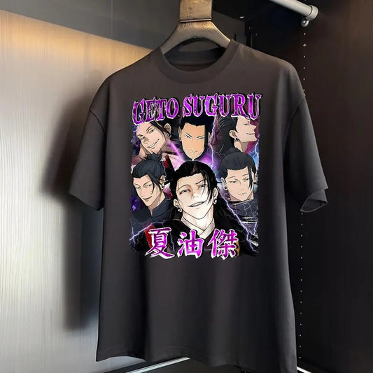 Geto Suguru JJK Anime Manga Retro T-shirt Sweatshirt Hoodie Fabric Top Sweatshirt, Hoodie, Comfort Colors