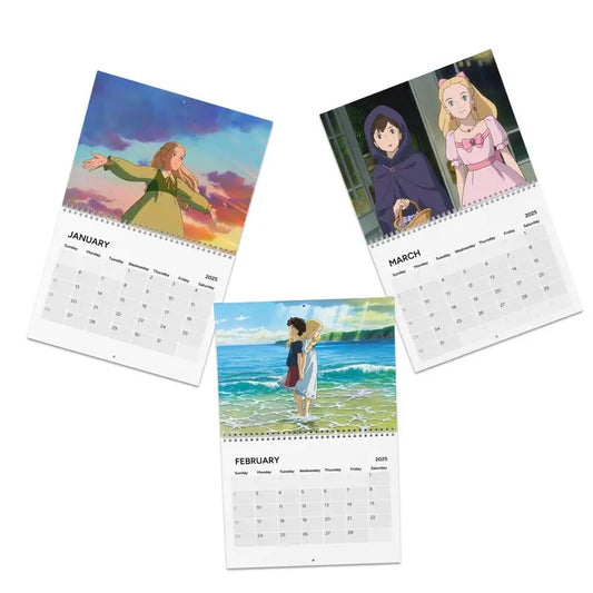 Ghibli 2025 Wall Calendar featuring Ponyo, Spirited Away, Arrietty, and more, Anime Calendar, Movie Calendar, Pop Culture Calendarstyle{n002}2