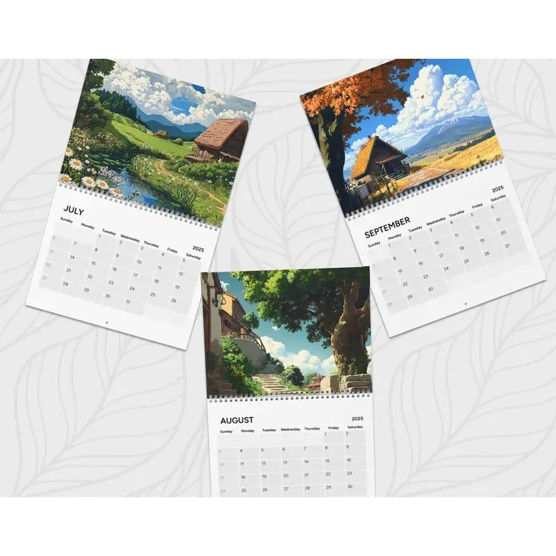Ghibli 2025 Wall Calendar featuring Ponyo, Spirited Away, Arrietty, and more, Anime Calendar, Movie Calendar, Pop Culture Calendarstyle{n002}6
