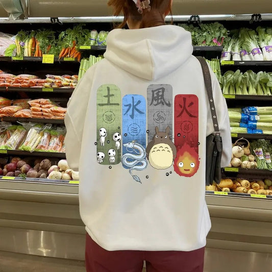 Ghibli Character Shirt Sweatshirt Hoodie Studio Ghibli T-shirt Ghibli Shirt Hayao Miyazaki Studio Ghibli Giftstyle{n002}2