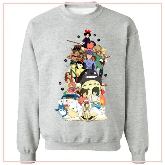 Ghibli Movie Characters Compilation Sweatshirt, Ghibli Studio Merch, Anime Shirt