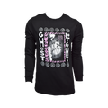Black Long Sleeve Tees With Pink And White Design Hoodie, Sweatshirt | CoreVibeTees.com