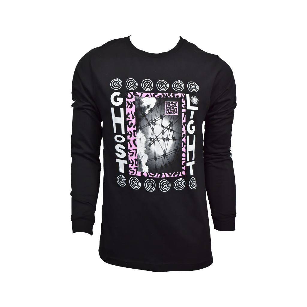 Black Long Sleeve Tees With Pink And White Design Hoodie, Sweatshirt | CoreVibeTees.com