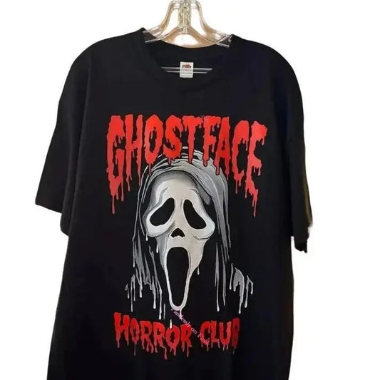 Ghostface Horror Club Halloween T-Shirt, Scream Horror Movies Shirt, Y2K 90s Graphic Shirt, Graphic Unisex T-shirt For Men Women, Streetwear Tshirt