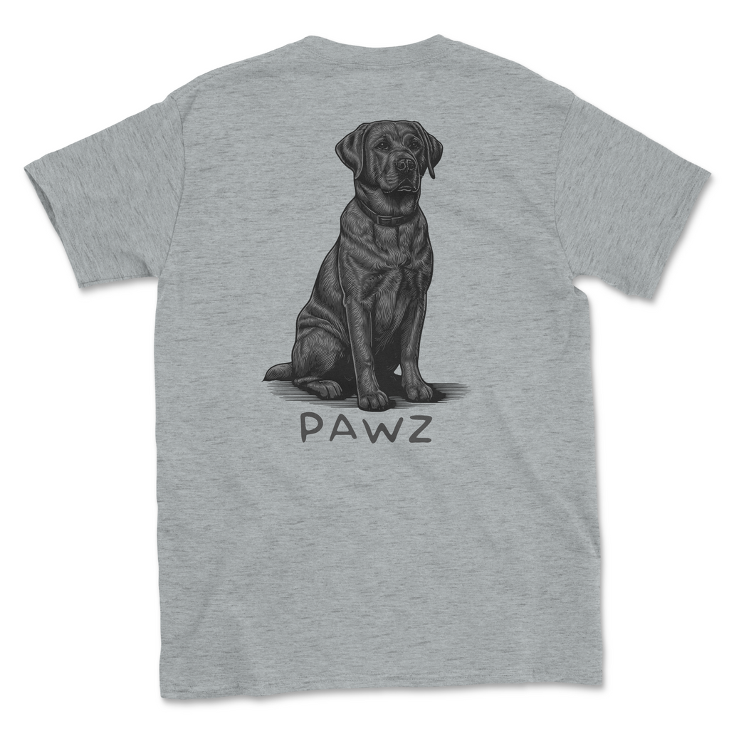 Black Labrador Retriever (Adult Short Sleeve T-Shirt) Hoodie, Sweatshirt | CoreVibeTees.com (Image 1)