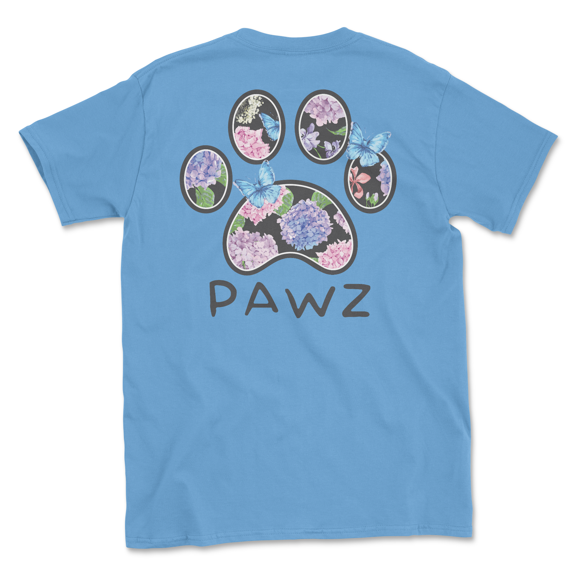 Hydrangea Paw (Adult Short Sleeve T-Shirt) Hoodie, Sweatshirt | CoreVibeTees.com (Image 1)