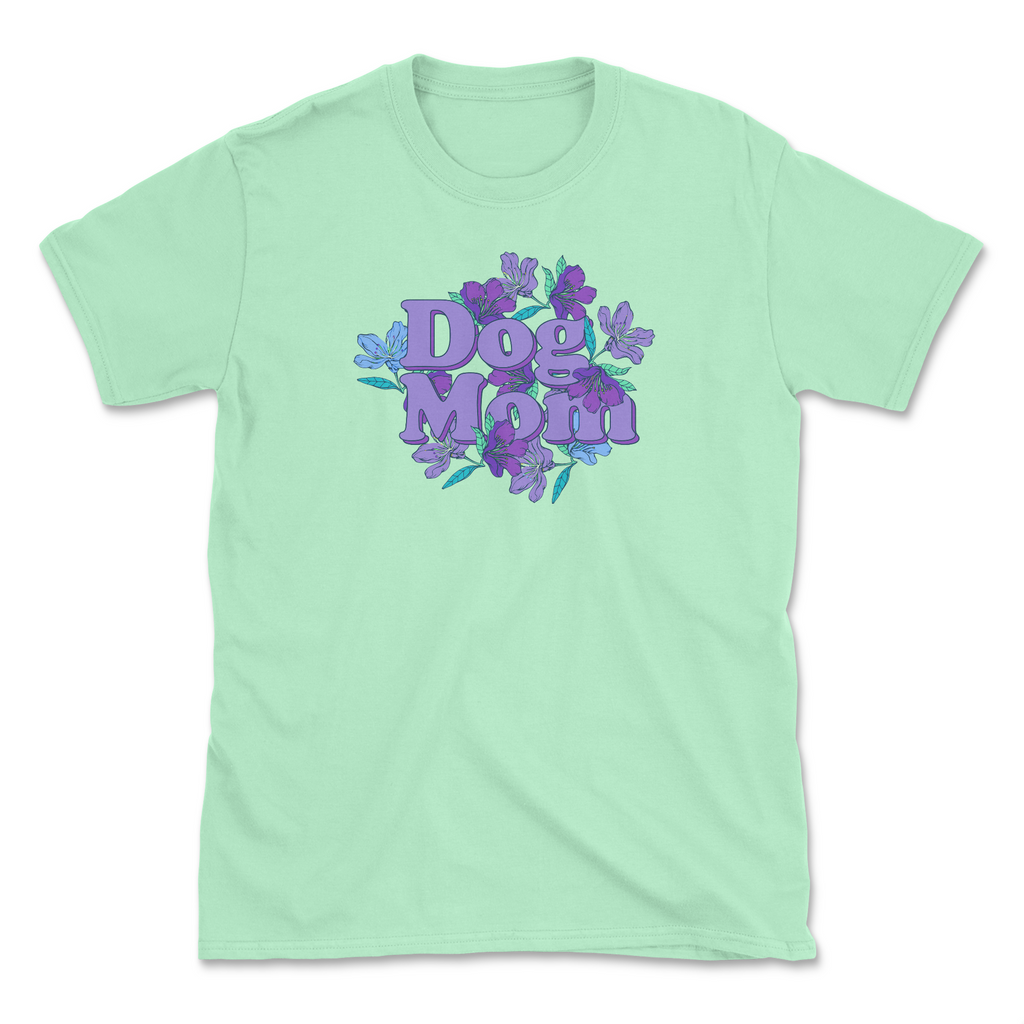Orchid Dog Mom - Mint (Front Print) (Adult Short Sleeve T-Shirt) Hoodie, Sweatshirt | CoreVibeTees.com (Image 1)