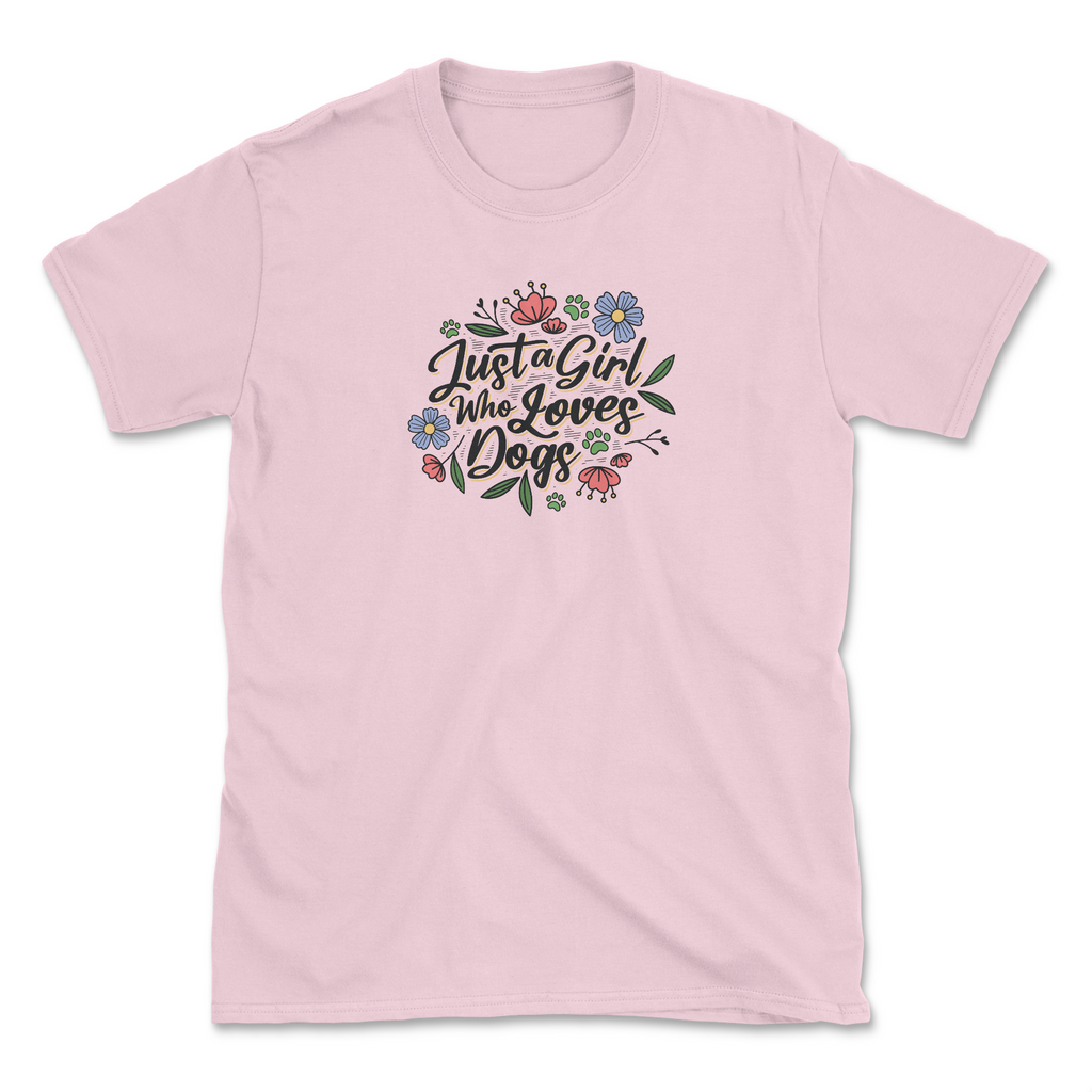 Just A Girl (Front Print) (Adult Short Sleeve T-Shirt) Hoodie, Sweatshirt | CoreVibeTees.com (Image 1)
