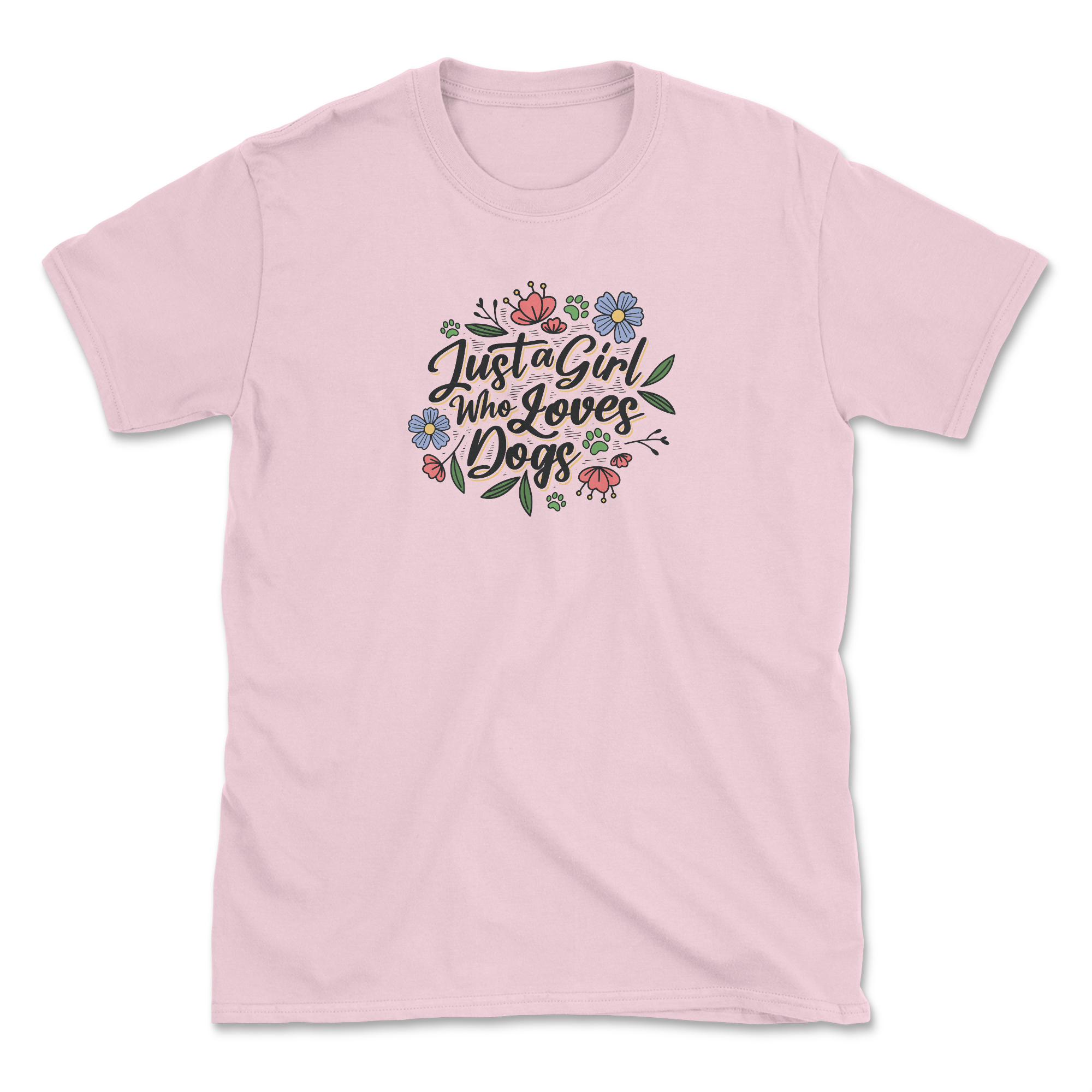 Just A Girl (Front Print) (Adult Short Sleeve T-Shirt) Hoodie, Sweatshirt | CoreVibeTees.com (Image 1)