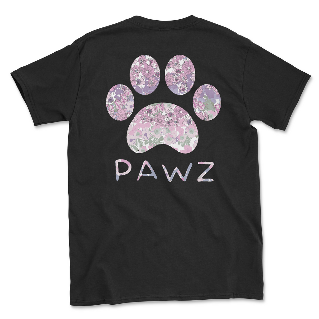 Ombre Flowers - Black (Adult Short Sleeve T-Shirt) Hoodie, Sweatshirt | CoreVibeTees.com (Image 1)