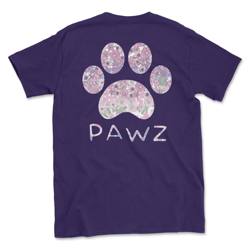 Ombre Flowers - Purple (Adult Short Sleeve T-Shirt) Hoodie, Sweatshirt | CoreVibeTees.com (Image 1)
