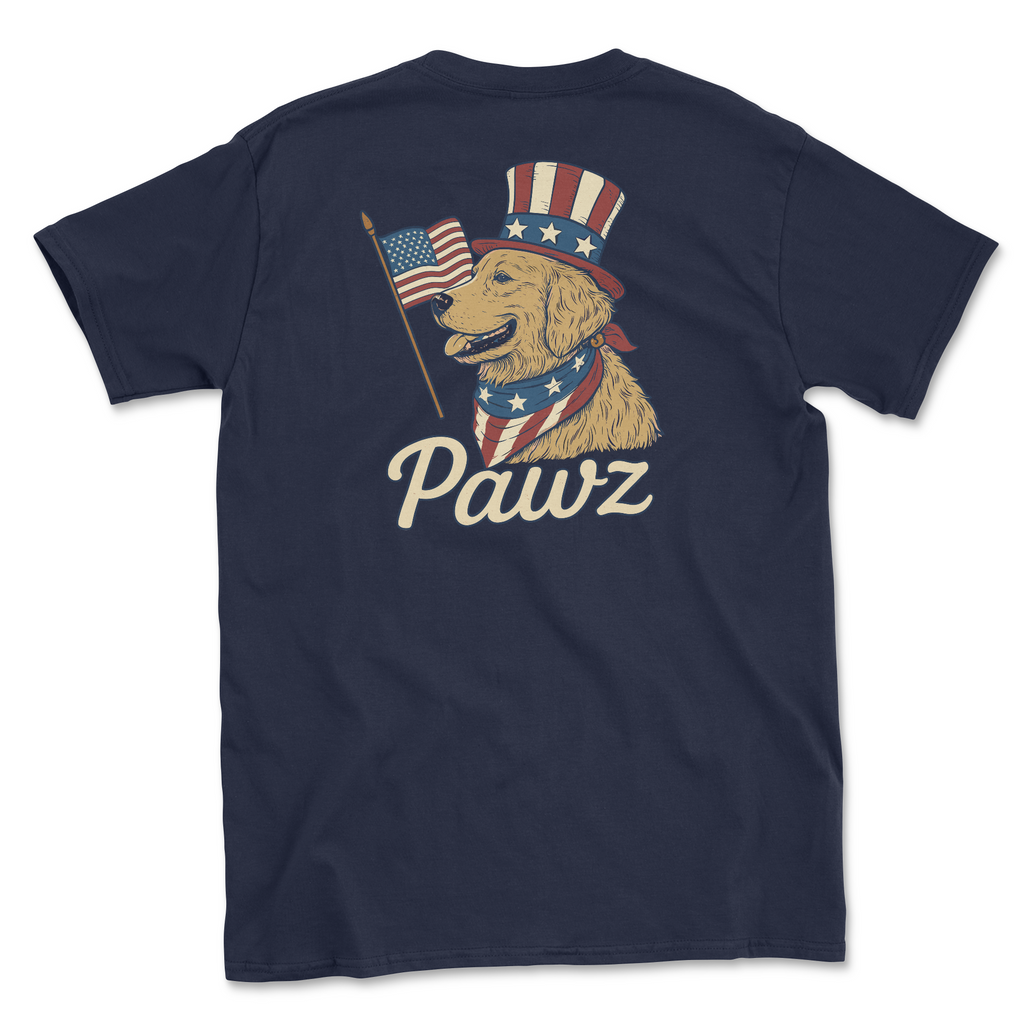 Patriotic Pup (Adult Short Sleeve T-Shirt) Hoodie, Sweatshirt | CoreVibeTees.com (Image 1)