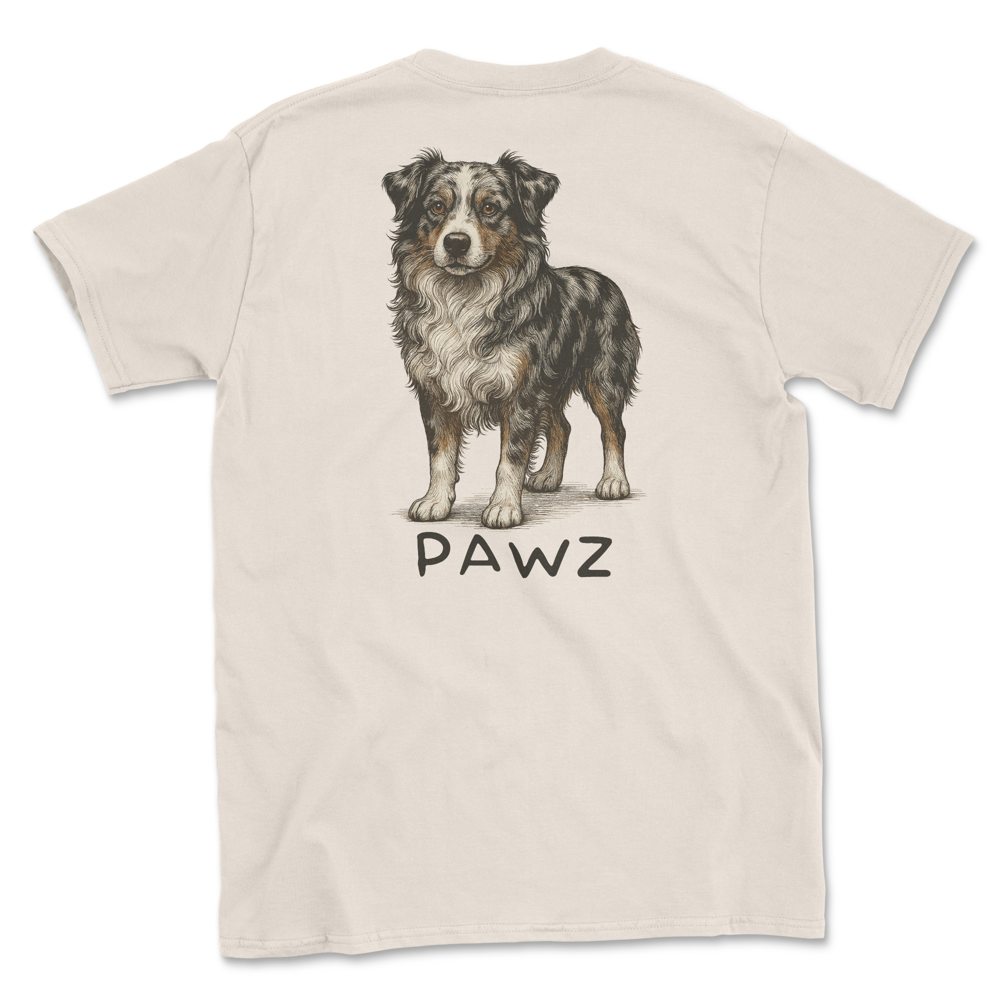 Blue Merle Aussie (Adult Short Sleeve T-Shirt) Hoodie, Sweatshirt | CoreVibeTees.com (Image 1)