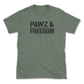 Pawz & Freedom (Front Print) (Adult Short Sleeve T-Shirt) Hoodie, Sweatshirt | CoreVibeTees.com (Image 1)