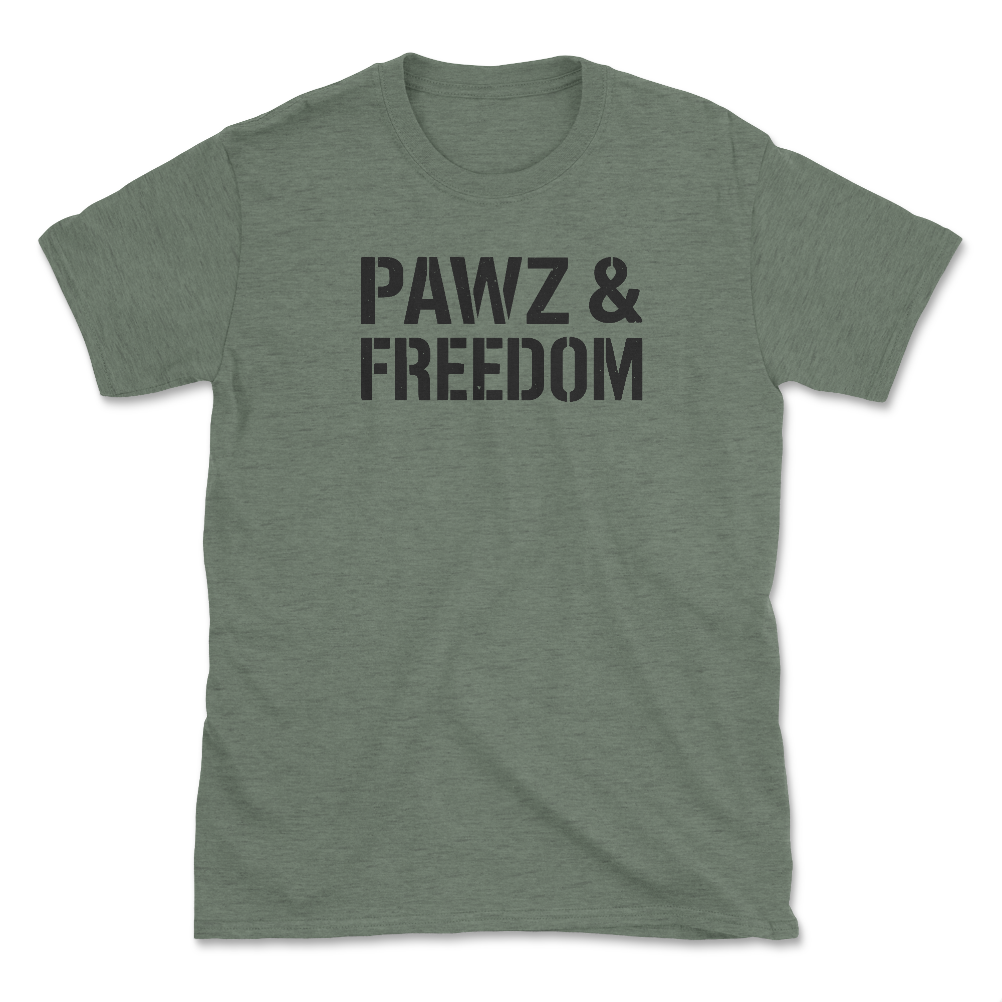 Pawz & Freedom (Front Print) (Adult Short Sleeve T-Shirt) Hoodie, Sweatshirt | CoreVibeTees.com (Image 1)