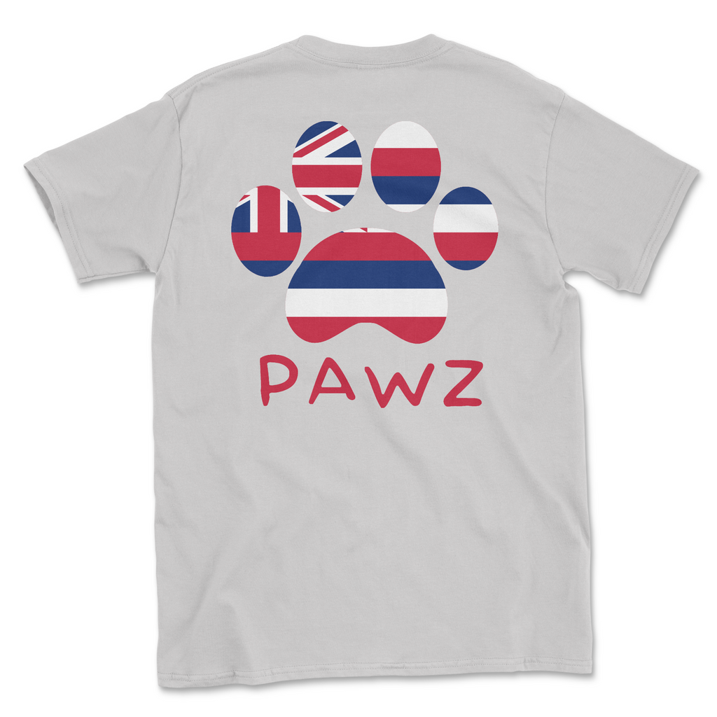 Hawaii Flag Paw (Adult Short Sleeve T-Shirt) Hoodie, Sweatshirt | CoreVibeTees.com (Image 1)