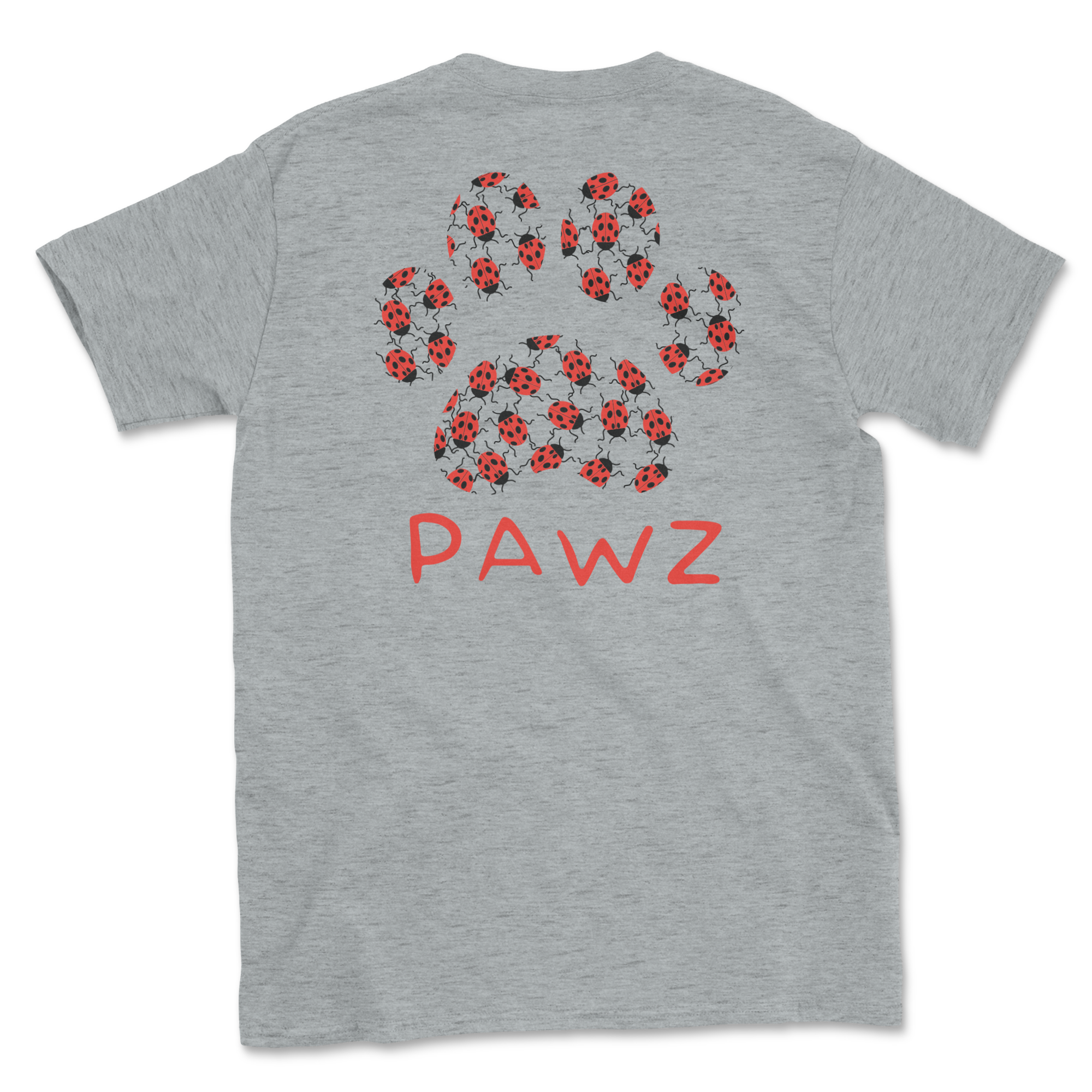 Lady Bug Paw (Adult Short Sleeve T-Shirt) Hoodie, Sweatshirt | CoreVibeTees.com (Image 1)