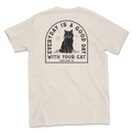 Good Day Cat - Natural (Adult Short Sleeve T-Shirt) Hoodie, Sweatshirt | CoreVibeTees.com (Image 1)