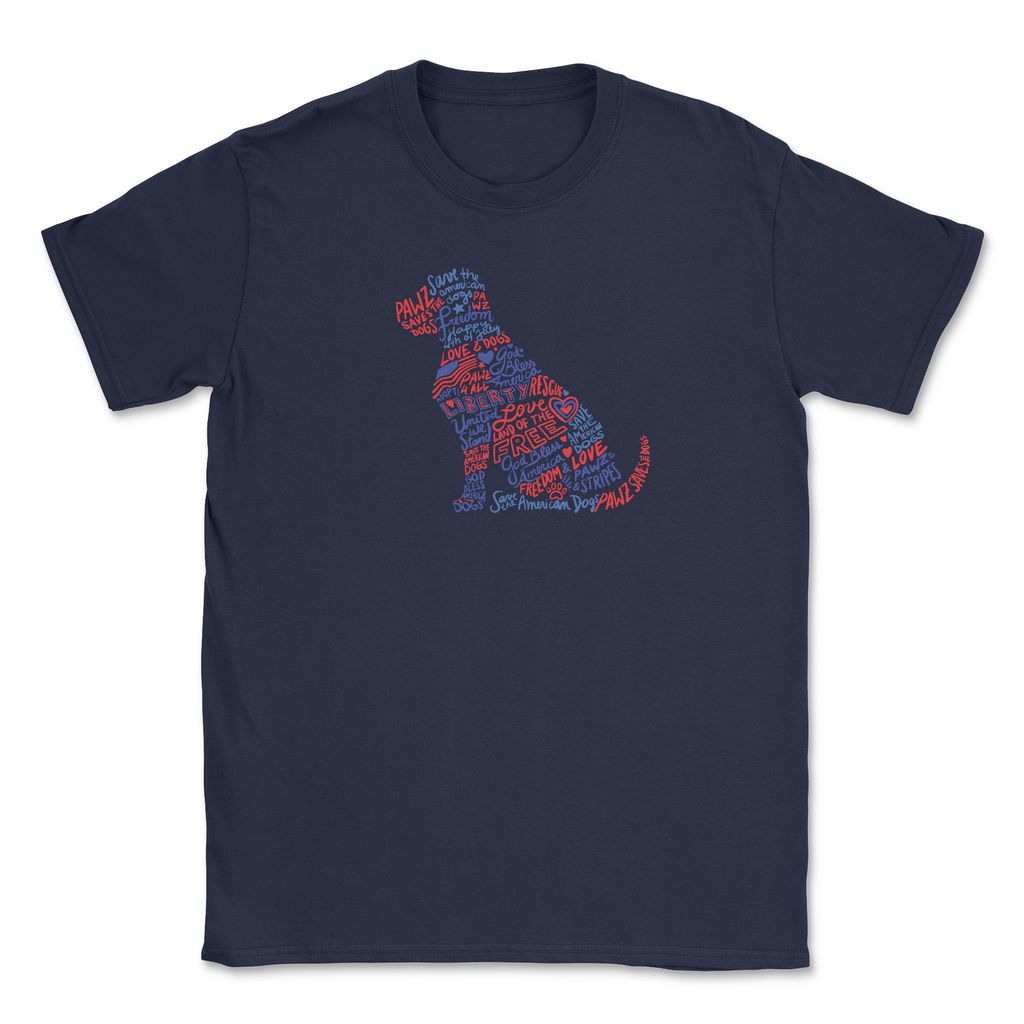 Dog Silhouette - Front Print (Adult Short Sleeve T-Shirt) Hoodie, Sweatshirt | CoreVibeTees.com (Image 1)