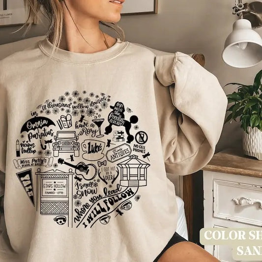 Gilmore girls sweatshirt, Lukes Diner sweatshirt, Stars Hollow