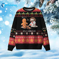Gingerbread Jesus Heals Me Ugly Christmas Sweater