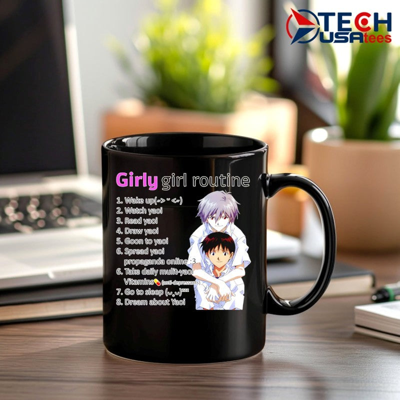Girly girl routine Yaoi anime shirt