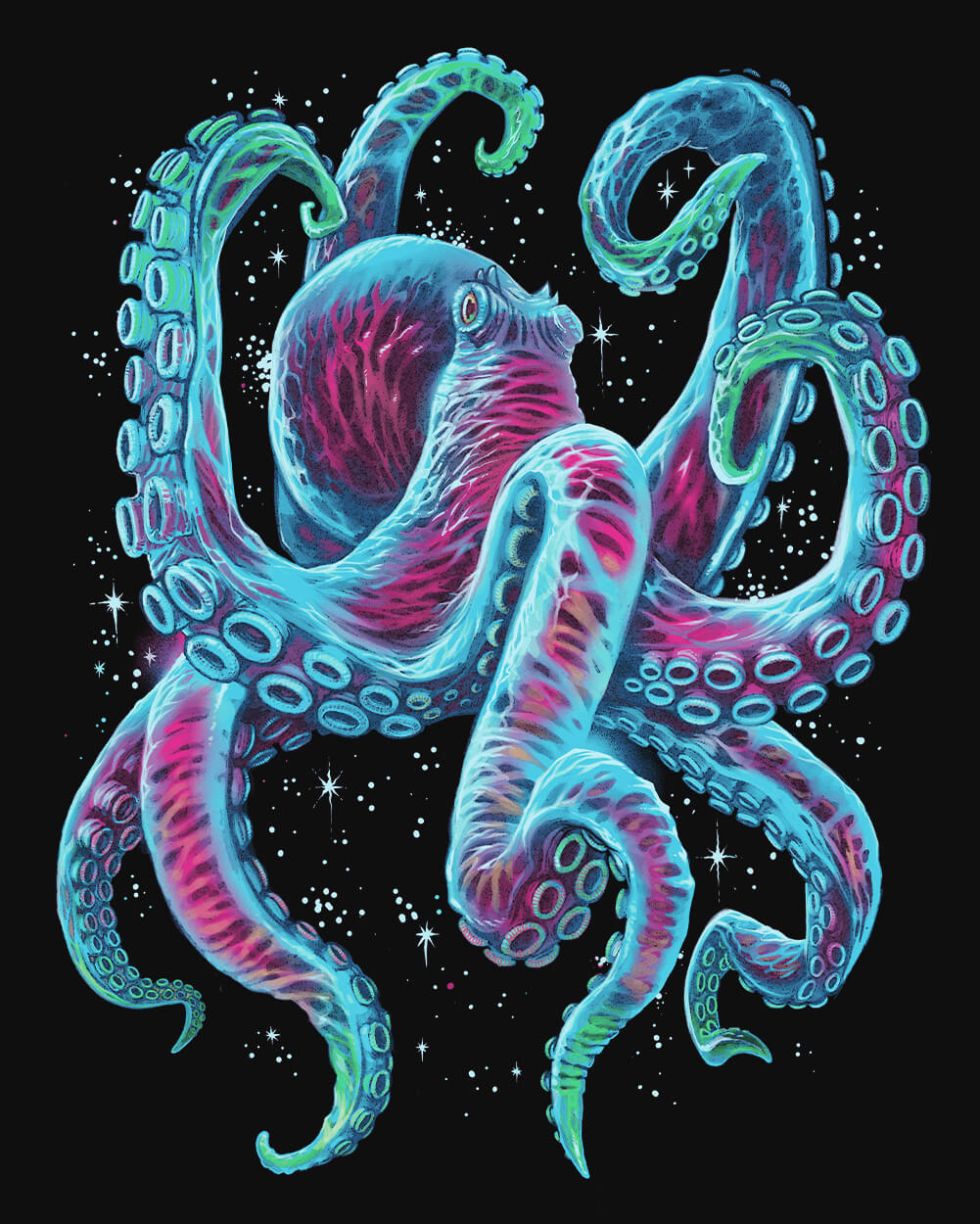 Gleaming Octo Glow-in-the-Dark Tee