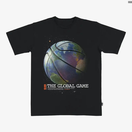 Global Game Heavy T-Shirt, Retro Crewneck, Gift For Lovers, Cotton, Trendy Womenswear Top
