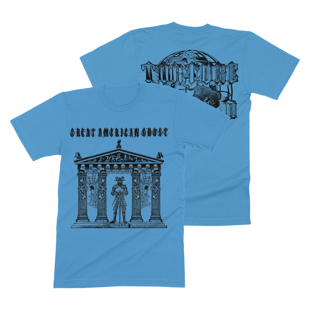 Great American Ghost - Globe Shirt (Blue) Hoodie, Sweatshirt | CoreVibeTees.com (Image 1)