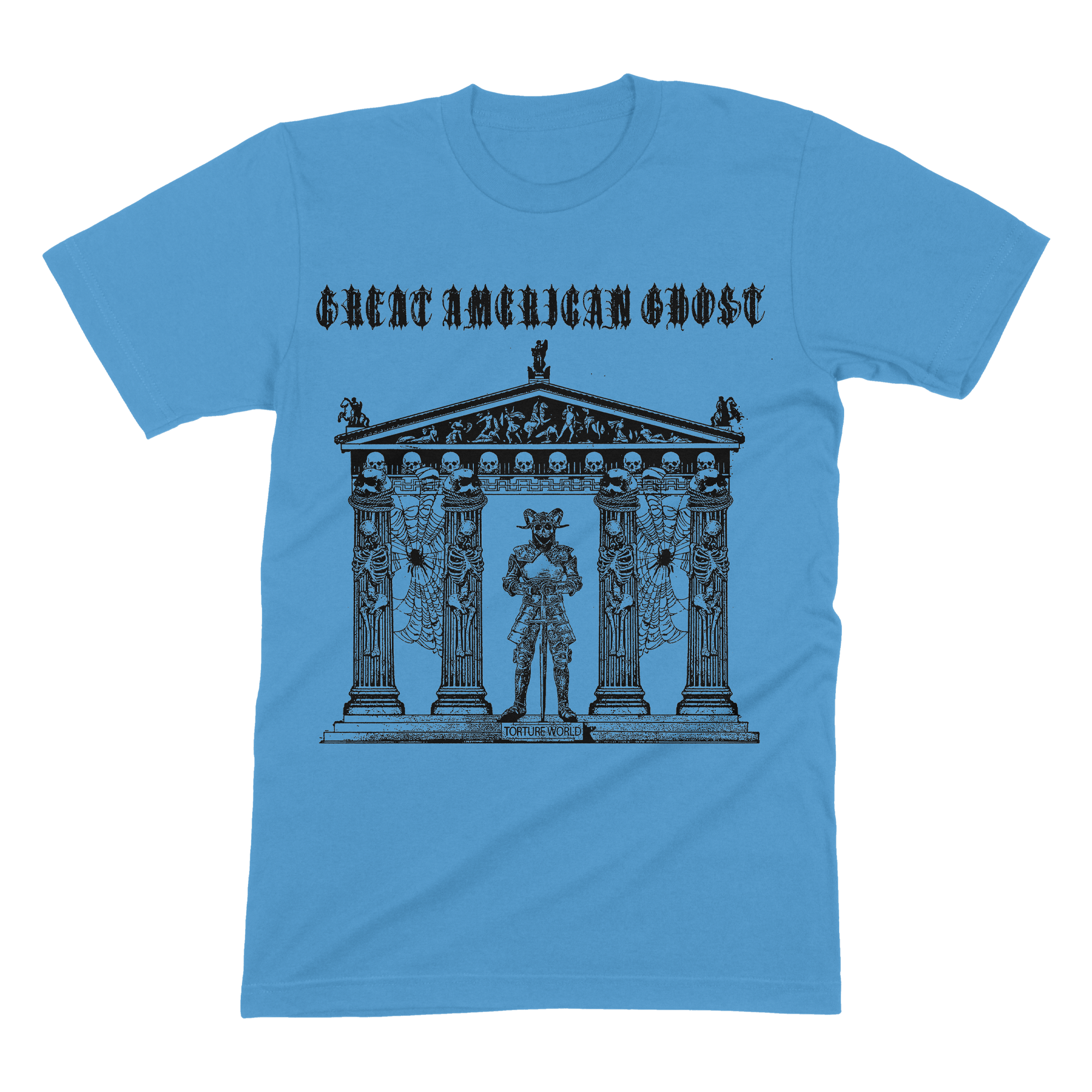 Great American Ghost - Globe Shirt (Blue) Hoodie, Sweatshirt | CoreVibeTees.com (Image 2)