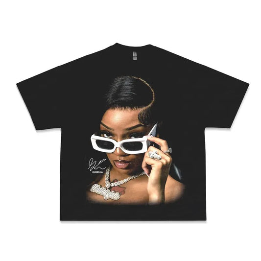 Glorilla Graphic T-shirt, Rap Streetwear Gifts