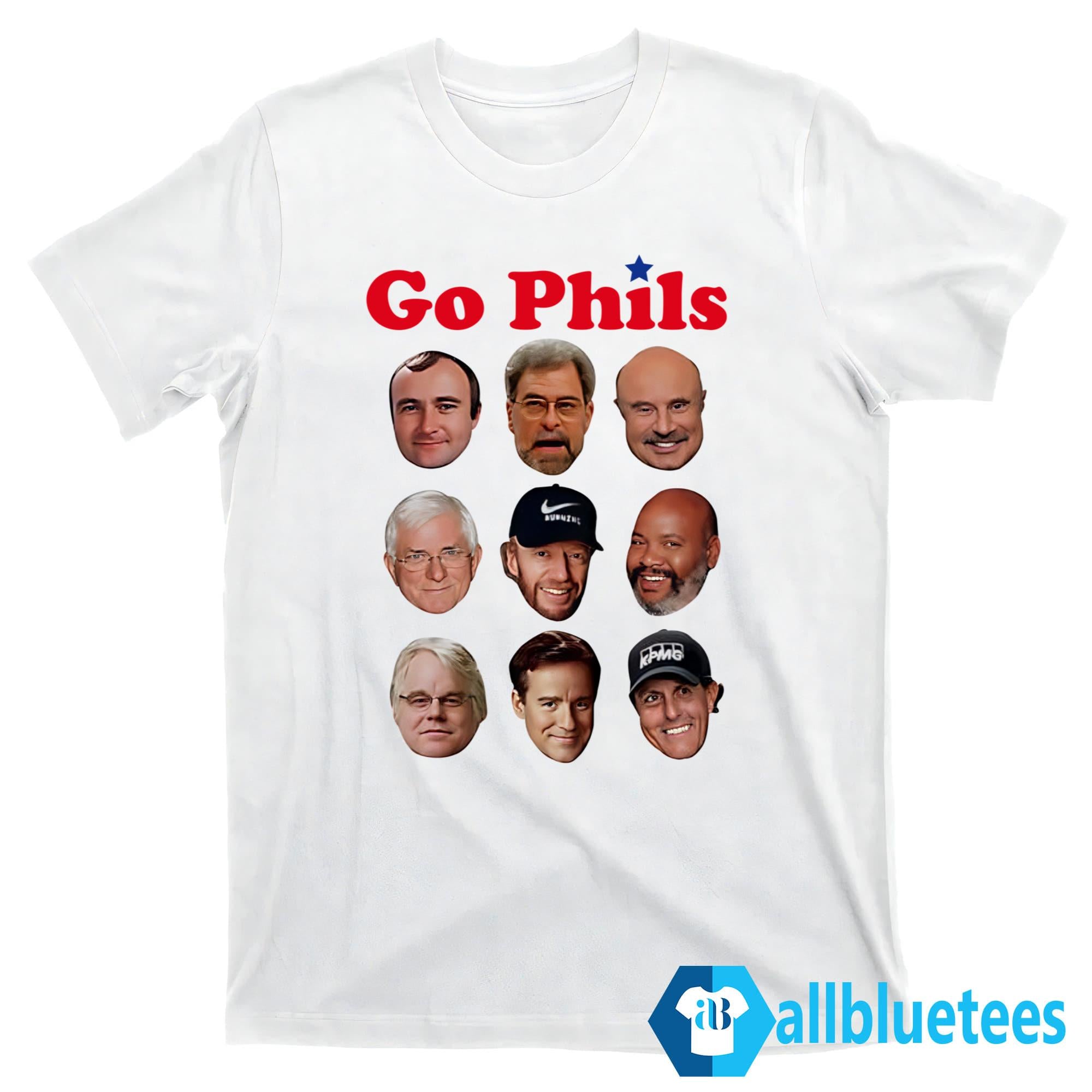 Go Phils And Phillips Big Heads Coach History Shirt