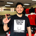 Goal posts yearn for the sea graphic shirt