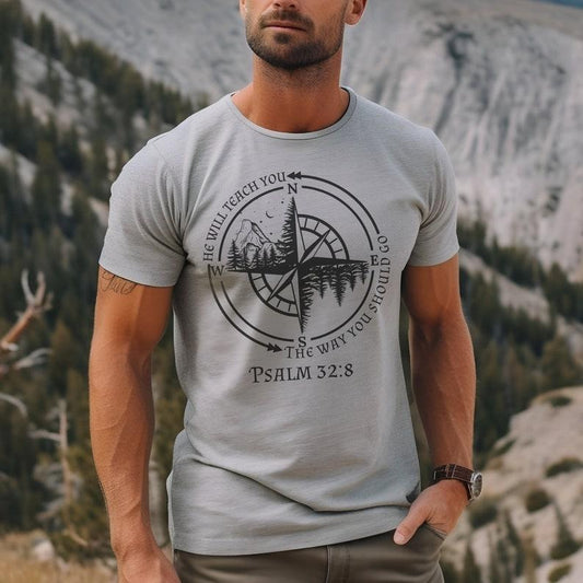 God Guides Christian Shirts for Men, Religious Gift for Him, Trendy Bible Verse Teen T Shirt, Church Camp Christian Streetwear, Jesus Merch  T-shirt, sweater and Hoodie
