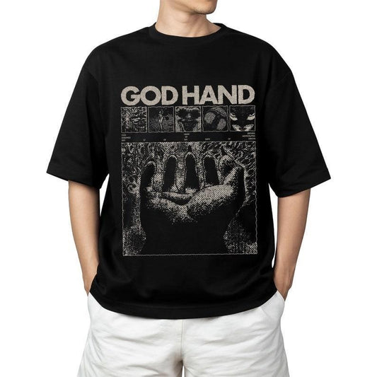 God Hand Shirt, Berserk Shirt T-shirts, Gym Pump Cover Anime T-Shirts Menswear Top Crewneck Tshirt, Sweatshirt, Hoodie