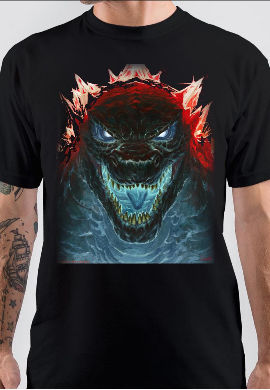 Godzilla Black T-Shirt Style001 Hoodie, Sweatshirt | CoreVibeTees.com