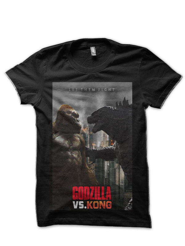 Godzilla Vs King Kong Black T-Shirt Style001 Hoodie, Sweatshirt | CoreVibeTees.com
