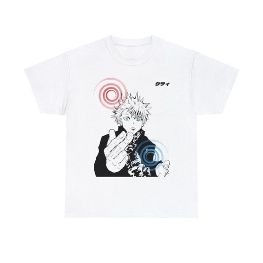 Gojo Limitless T-Shirt JuJutsu Kaisen Anime Manga Inspired Mens Womens Unisex Clothing Cursed Technique Reversal Red Blue JJK Satoru Casual Crewneck