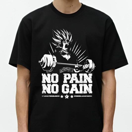 Goku No Pain No Gain T-shirt & Sweatshirt, Dragon Ball Gym Graphic Tee, Anime & Manga Gifts Sweatshirt, Hoodie, Comfort Colors